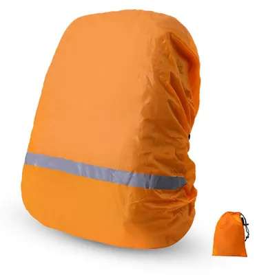 Produktbild von Wasserdichter Rucksack mit Regenhülle und reflektierendem Streifen