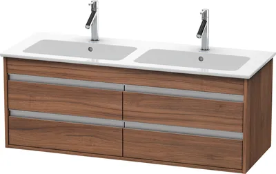 Produktbild von Waschtischunterbau KETHO 480x1270x475mm nussbaum natur nussbaum natur