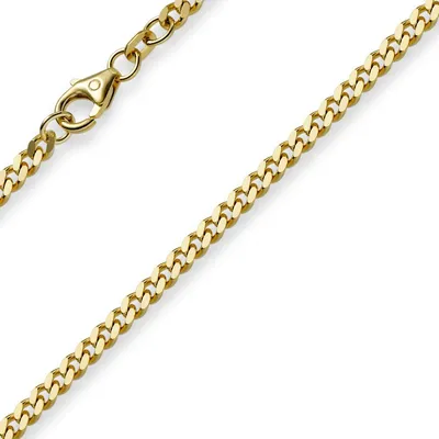 Produktbild von 3mm Panzerarmband Armband Armkette 750 Gold Gelbgold 19cm Uni Goldarmband