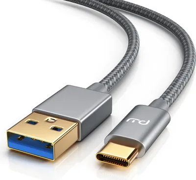 Produktbild von Primewire USB-C 3.1 Kabel, USB Typ C zu Typ A, Datenkabel, Ladekabel, Nylonmantel, bidirektional, Geschirmt - 2m