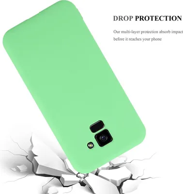 Obrázok produktu pre Cadorabo puzdro pre Samsung Galaxy A5 2018 ochranné puzdro v zelenej farbe puzdro na mobilný telefón TPU silikónový kryt
