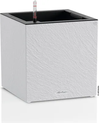Obrázek produktu pro Lechuza Samozavlažovací květináč Canto Slatestone Square průměr 40 cm, šedá