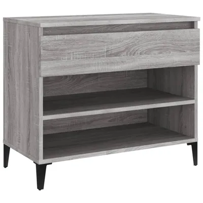 Zdjęcie produktu dla vidaXL Stojak na buty szary Sonoma 70x36x60 cm Materiał drewnopochodny
