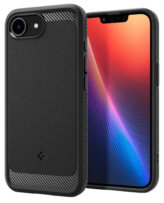 Obrázek produktu pro Spigen Rugged Armor (MagFit), Obal, Apple, iPhone 16e, 15,5 cm (6.1"), Černá