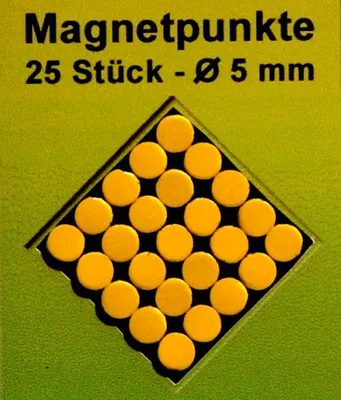 Produktbild von Einfarbige Kartenmarkierungen/Magnete. Gelb. 25 Stück.