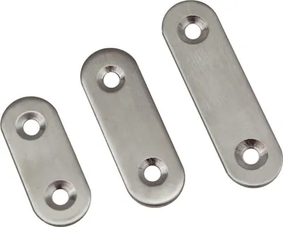 Produktbild von 10x Edelstahl Lochplatte Holzverbinder Lochblech Flachverbinder Verbinder 5-14 60x16mm