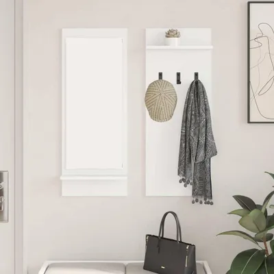 Obrázok produktu pre Maison Exclusive - Nástenný nočný stolík Biely 70 x 10 x 90 cm Drevený materiál