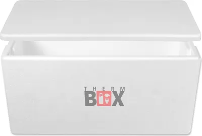 Produktbild von THERM BOX Styroporbox 70W Wand: 2,5cm Volumen: 70L Innenmaß:70x30x32cm Isolierbox Thermobox Kühlbox Warmhaltebox Wiederverwendbar