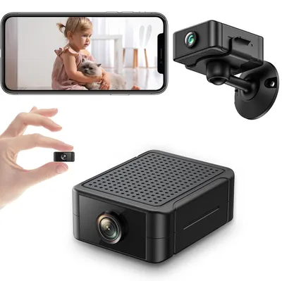 Produktbild von Mini Kamera, Überwachungskameras, Mini-Versteckte Kamera, 4K HD WLAN Kamera, Nachtsichtkamera, Live Übertragung Handy APP, Bewegungserkennung