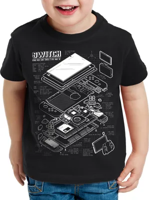 Produktbild von style3 Blaupause Switch Kinder T-Shirt pro gamer konsole joypad