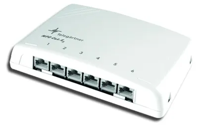 Produktbild von TELEGÄRTNER Mini-Verteiler MPD6 Cat.6A (Class EA), für Wandmontage, 6 Ports