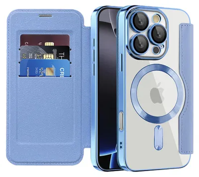 Obrázok produktu pre Techsuit - SmartMag Book puzdro na iPhone 16 Pro - svetlomodré