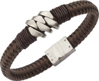 Produktbild von Zeeme Stainless Steel Armband Edelstahl 21cm braun 344060461-1