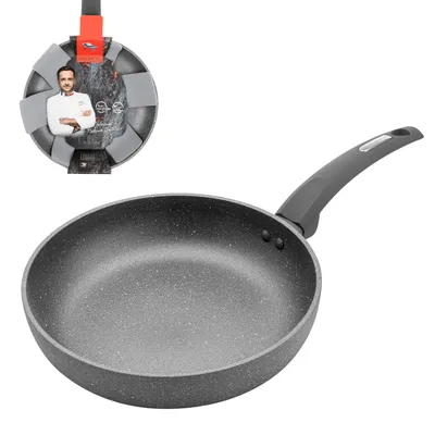 Image de POÊLE en fonte d'aluminium Ø 25 cm antiadhésive Poêle à frire à induction Gris