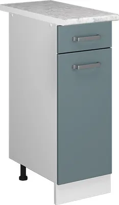 Obrázek produktu pro Spodní skříňka kuchyňské linky Vicco R-Line Modrošedá 30 cm s pracovní deskou, Model 41144
