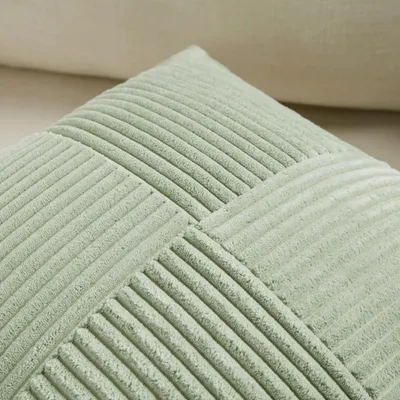 Produktbild von Kissenbezug Corduroy, saliegrau, 35 x 60 cm, für Sofa und Dekoration