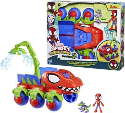 Productafbeelding van Marvel Spidey en zijn Supervrienden - Dino-kruipend speelgoedfiguur