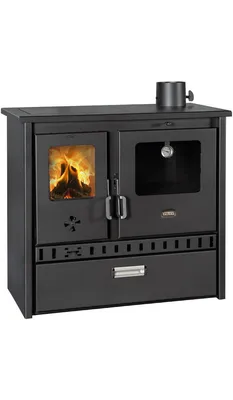 Image de Poêle à bois avec four, cheminée 10 kw, PRITY 1P36 D