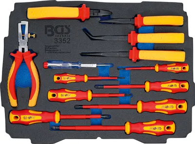 Produktbild von BGS technic Foam Tray for BGS BOXSYS1 & 2: VDE Pliers / Screwdriver Set, 1780 mm, 1,78 kg