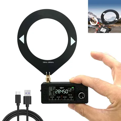 Produktbild von Taschenradio 0.5-108MHz, Radio im Taschenformat mit 1,9" IPS Farbdisplay, Vollband-Empfänger für AM, FM, LSB, USB-Übertragung, 800MAh Akku