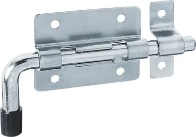 Produktbild von GAH-Alberts Bolzenriegel mit rundem Griff, Riegel, Stahl, Draußen, Gelb, 57 mm, 70 mm