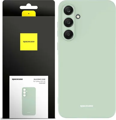 Immagine prodotto di Custodia in silicone SPACECASE Custodia in silicone per Galaxy A35 5G Verde