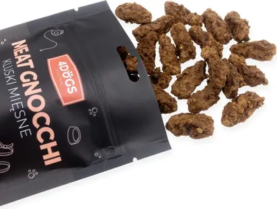 Zdjęcie produktu dla 4DOGS Przysmak dla psów Mięsne Kluski z wołowiną i porożem jelenia 100g