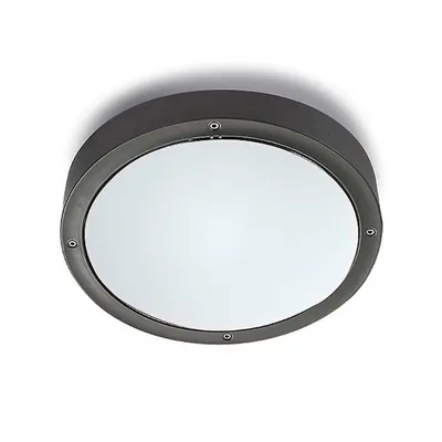 Image de Plafonnier à LED Basic Aluminium IP65 LEDS-C4 15-9835-34-M1 Gris Urbain