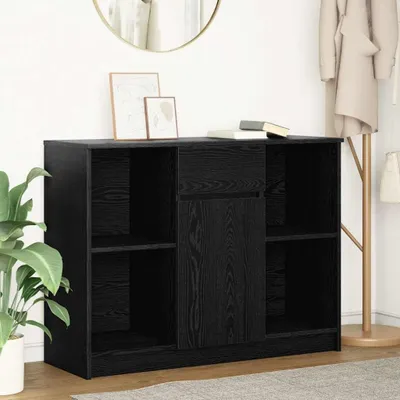 Produktbild von Sideboard mit Schublade aus schwarzer Eiche, 101 x 35 x 76 cm