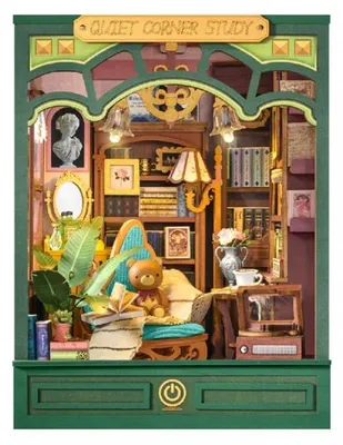 Obrázok produktu pre 3D puzzle Kútik na čítanie Quiet Corner Study, RoLife, 185 dielov