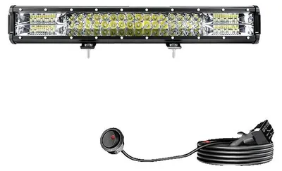 Zdjęcie produktu dla Listwa LED do oświetlenia roboczego, bardzo jasna, wodoodporna, reflektor o wymiarach 20 cali
