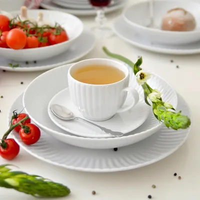 Produktbild von Lubiana Daisy Kaffeeservice Porzellan Weiß 18-teilig 6 Personen
