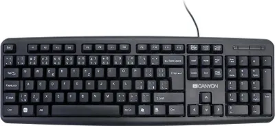 Produktbild von Canyon KB-1, Volle Größe (100%), Kabelgebunden, USB, Membran Key Switch, Schwarz