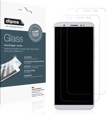 Produktbild von 2x Schutzfolie für Tecno Camon IN5 matt - Anti-Shock 9H Folie dipos Glass Kunststoffglas