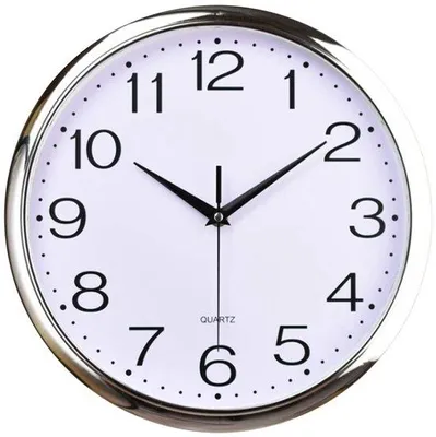 Immagine prodotto di Moderno orologio da parete nero, 30 cm
