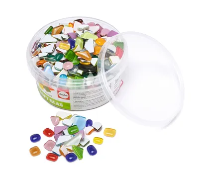 Produktbild von Soft-Glas Bruchmosaik "Bunter Mix", 500 g