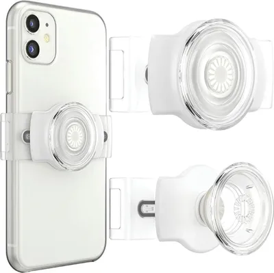 Immagine prodotto di Popsockets Popgrip Slide Stretch 805497 Supporto per telefono e supporto bianco/bianco