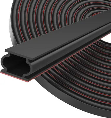 Produktbild von Dichtungsband Türdichtungs-Dichtungsband, selbstklebend, 12 mm (B) x 8 mm (T)/10 m (L), flexible, wasserdichte Gummidichtung, schwarz
