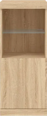 Zdjęcie produktu dla vidaXL Kredens z oświetleniem LED dąb sonoma 41x37x100 cm