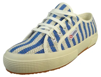 Immagine prodotto di Superga Sneaker alta da donna 2750 Righe in cotone S5138VW blu