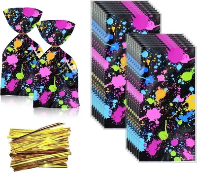 Produktbild von Plastik-Backbeutel 12x27 cm / 100 Stück KLEKS