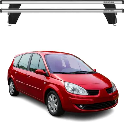 Image de Menabo Barres de toit Transversales pour Renault Grand Scenic II 2003-2008 Gris