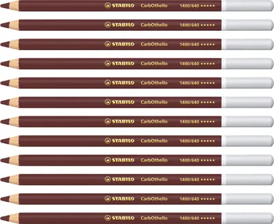 Produktbild von Pastellkreidestift - STABILO CarbOthello - 12er Pack - caput mortuum violett