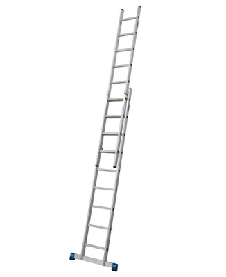 Produktbild von STABILO  SprossenSchiebeLeiter, zweiteilig 2x9 Sprossen, 133274