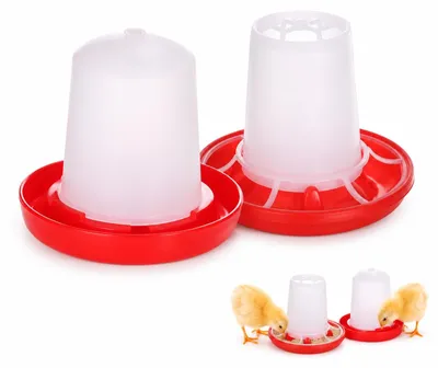 2 Mini-Geflügeltränken, Futter- und Wasserspender, 160 g/160 ml