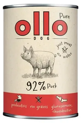 Image de Ollo Pure Pork nourriture humide pour chiens, 850 g