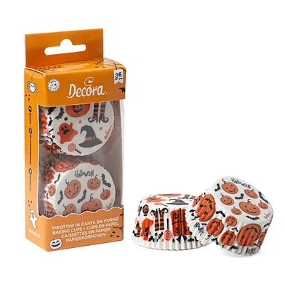 Produktbild von HALLOWEEN Muffinförmchen 50x32mm 36 Stück
