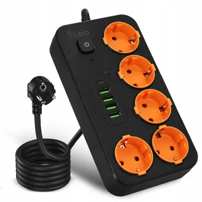 Produktbild von Smartled Steckdosenleiste 3m 5x 230V 4xUSB mit Schalter