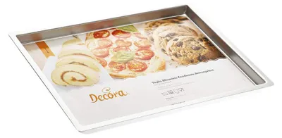Produktbild von DECORA 0062648 Profi-BACKFORM AUS ELOXIERTEM Aluminum 30 X 40 X H 2,5 cm, Silber
