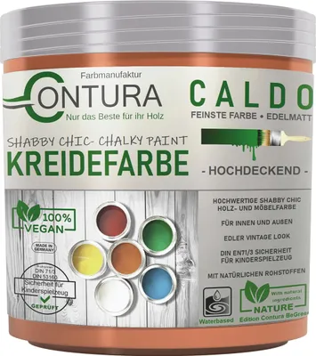 Produktbild von Contura BeGreen 250ml. Kreidefarbe Shabby Chic Möbellack - 28 Rusty